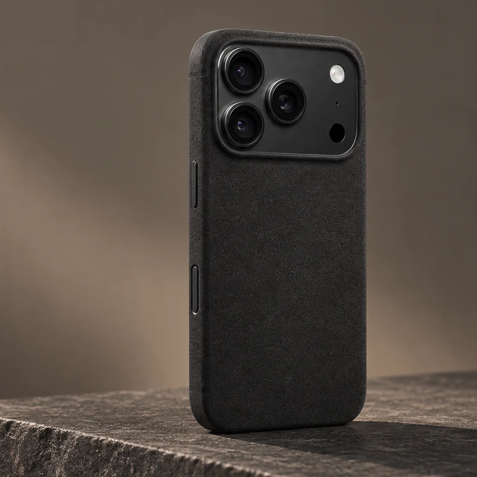 Black case on an iPhone Pro